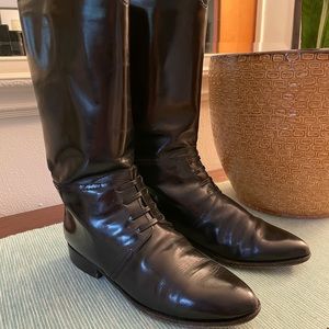 Vintage Charles David Equestrian Boots made in Italy 7.5